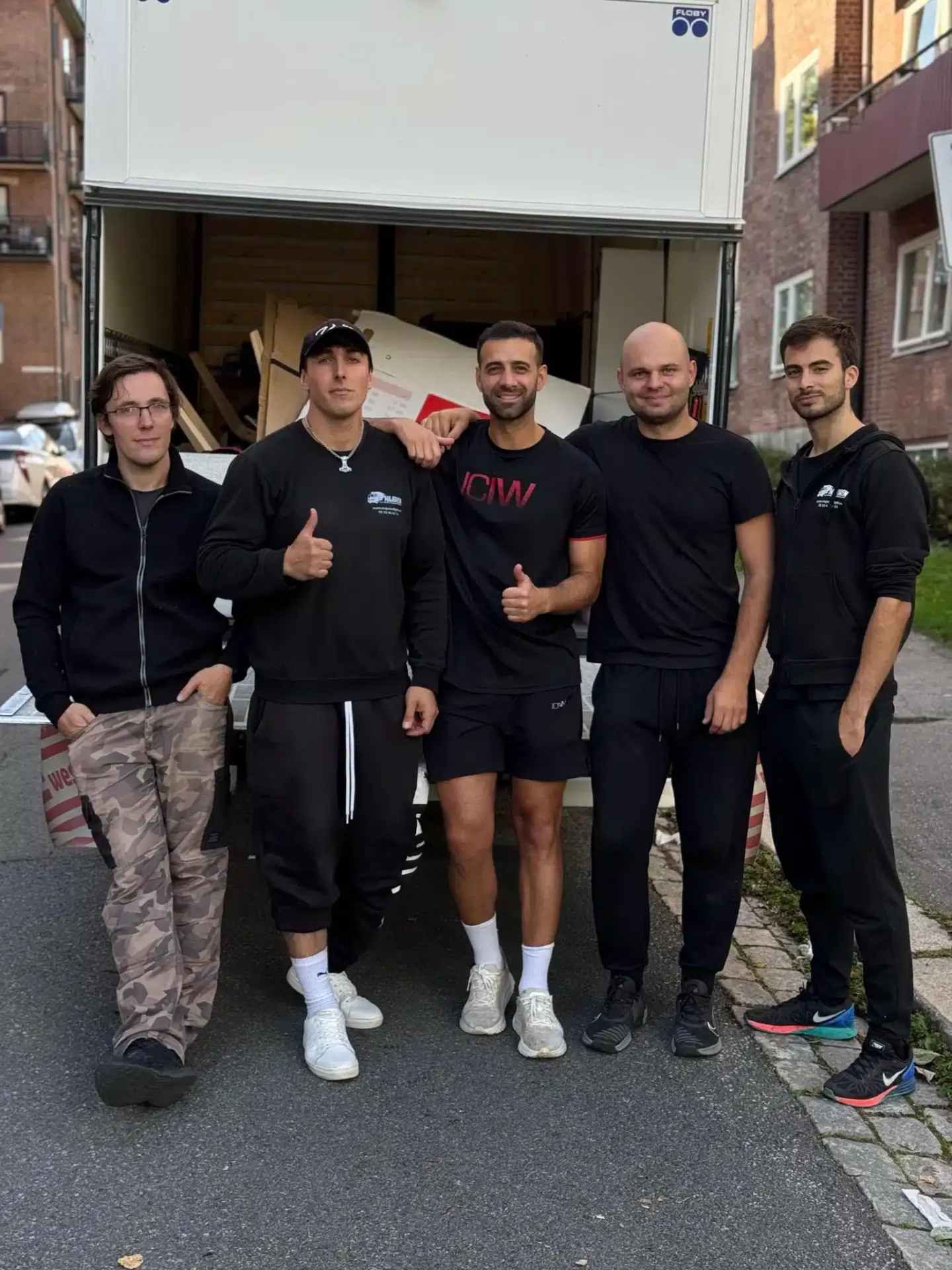 Teamet i Majoren Flyttebyrå Oslo AS